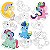 Brinquedo Para Colorir Unicórnios Kit Pop Com 10 Telas - Imagem 3