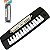 Instrumento Musical Teclado Black 27cm - Imagem 2