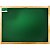 Quadro Escolar Verde 150x120cm Com Moldura Em Pinus Natural - Imagem 1