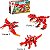 Brinquedo Para Montar Combo Dinossauros 287 Peças Vermelho - Imagem 6
