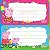 Etiqueta Escolar Decorada Peppa Pig Com 8 Etiquetas 100x208mm Pct. C/10 - Imagem 3