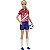 Barbie Profissões Boneca Jogadora De Futebol Uniforme Nº 9 - Imagem 5