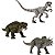 Boneco E Personagem Jurassic World Humanos E Dinossauro 9,5cm - Imagem 1