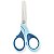 Tesoura Escolar Azul 4’’ Com Cabos Soft Touch - Imagem 1