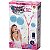 Instrumento Musical Microfone Duplo Com  Pedestal Rosa - Imagem 3