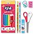 Kit Escolar Fini 12 Lapis De Cor + 6 Pecas Blister - Imagem 3