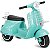Moto Elétrica Scooter Turquesa 6v - Imagem 2