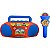 Brinquedo Patrulha Canina Boom Box Karaokê Infantil Com Função Amplificadora - Imagem 1