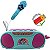 Brinquedo Stitch Boom Box Karaokê Infantil Com Cabo P2 E Função Amplificadora - Imagem 2