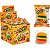 Doce Burguer De Gelatina Sabor Tutti-frutti Display Com 24 Unidades - Imagem 1