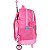 Mochila Com Rodinha Barbie Pink G C/paete - Imagem 4
