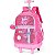 Mochila Com Rodinha Barbie Pink G C/paete - Imagem 3