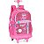 Mochila Com Rodinha Barbie Pink G C/paete - Imagem 2