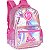 Mochila Infantil Barbie Pink Holográfico G - Imagem 2