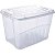 Caixa Plástica Multiuso Grand Box Alta Incolor 78l - Imagem 1