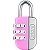 Cadeado Segredo 20mm Life Colors Rosa - Imagem 1