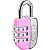 Cadeado Segredo 20mm Life Colors Rosa - Imagem 4