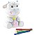 Boneco E Personagem Joy Vaquinha Pintura Com Canetinhas - Personalize E Divirta-se - Imagem 1
