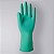 Luva Para Limpeza Soft Médio Verde Látex Flocado E Antiderrapante - Imagem 4
