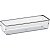 Organizador De Potes Retangulares 24x8x5,5cm Caixa Com 04 - Imagem 1