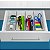 Organizador De Potes Retangulares 24x8x5,5cm Caixa Com 04 - Imagem 3