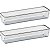 Organizador De Potes Retangular Longo 32x8x5,5 Cm - Conjunto Com 2 Peças - Imagem 1