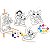 Brinquedo Para Colorir Stitch Kit Pintura Com Cavalete E Guaches - Imagem 2