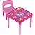 Mesinha E Cadeira Infantil Unicórnio Com Adesivos E Espaço Lateral - Imagem 2