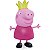 Boneco Personagem Peppa Pig Princesa Em Vinil 15cm - Imagem 3