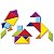 Brinquedo Pedagógico Tangram 14 Peças - Imagem 2