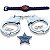 Brincando De Profissões Super Policial Algema E Pulseira, 5 Peças - Imagem 1