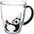Copo De Vidro Caneca Panda 365ml - Imagem 1