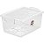 Caixa Plástica Multiuso Cristal 4l Com Trava 19x26x12cm - Imagem 1