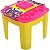 Brinquedo Para Montar Mesa De Atividades Blocolandia Rosa 24 Peças - Imagem 2