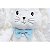 Pelucia Coelho Laço Azul 43cm - Imagem 4