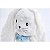 Pelucia Coelho Laço Azul 43cm - Imagem 5