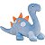 Pelúcia Meus Dinos Zack Azul 40cm - Imagem 1