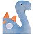 Pelúcia Meus Dinos Zack Azul 40cm - Imagem 2