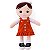 Boneca De Pelúcia Nanda Vestido Laranja 35cm - Imagem 2