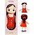Boneca De Pelúcia Nanda Vestido Laranja 35cm - Imagem 6