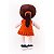 Boneca De Pelúcia Nanda Vestido Laranja 35cm - Imagem 4