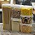 Pote Plástico Conjunto 6 Potes Modulares Vermelhos - Imagem 3