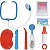 Brincando De Profissões Kit Médico 7 Peças - Imagem 1