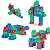 Brinquedo Para Montar Monta Mais Blocolândia Click Com 120 Peças Coloridas - Imagem 3
