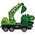Carrinho Controle Remoto Dinossauros 2 Em 1 Com 2 Funções à Pilha Sortido - Imagem 7
