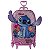 Mochila Infantil Com Rodinha Stitch Rosa - Imagem 2