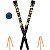 Jogo De Taco Taco De Bets Xtreme Black Em Madeira Com Grip Tape - Imagem 6