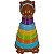 Brinquedo Educativo Kapi Roi Capivara Com Encaixes Coloridos - Imagem 2
