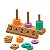 Brinquedo Pedagógico De Madeira Steam Brincando De Matemática 56 Peças - Imagem 1