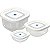 Pote Plástico Conj. 3potes Encaixáveis C/val Kit - Imagem 1
